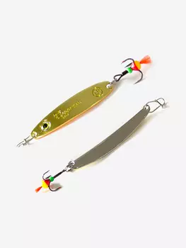 Блесна для рыбалки ECOPRO Судачья с глазом, 60мм, 10г,S/G зимняя на судака, щуку, окуня, вертикальная, Серебряный