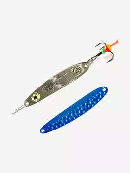 Блесна для рыбалки ECOPRO Судачья с глазом, 60мм, 10г, Bb/S зимняя на судака, щуку, окуня, вертикальная, Серебряный