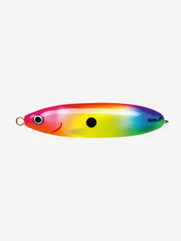 Блесна для рыбалки колеблющаяся RAPALA Minnow Spoon, 8см, 22гр /ELJ (незацепляйка), Мультицвет