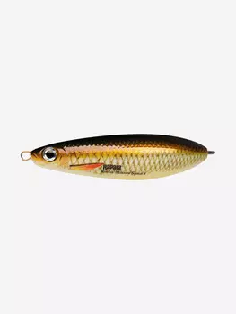 Блесна для рыбалки колеблющаяся RAPALA Rattlin' Minnow Spoon, 8см, 16гр /JP (незацепляйка), Коричневый