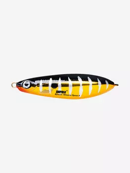 Блесна для рыбалки колеблющаяся RAPALA Rattlin' Minnow Spoon, 8см, 16гр /RTR (незацепляйка), Желтый