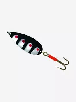 Блесна для рыбалки Kuusamo Hauki 80/22 незацепляйка, BL/R/S-S (колеблющаяся), Черный