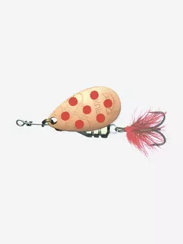 Блесна для рыбалки Kuusamo Kuf-Lippa 5гр. (с опереньем) C-R (вращающаяся), Золотой