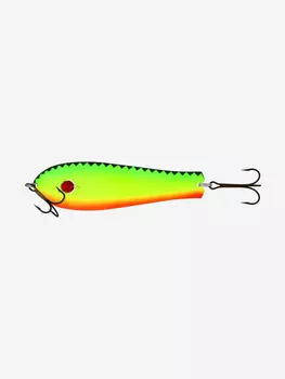 Блесна для рыбалки Kuusamo Professor 1, 115/27 с камнем, BL/GR/FYe/FR-S (колеблющаяся), Зеленый