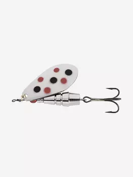 Блесна для рыбалки Kuusamo Taimen-Lippa 18гр. R/BL/S-S (вращающаяся), Серый