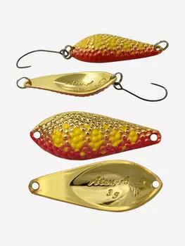 Блесна для рыбалки LureMax Atom-A, 32мм., 3 г., (колеблющаяся), Золотой