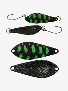 Блесна для рыбалки LureMax Atom-A, 32мм., 3 г., (колеблющаяся), Черный