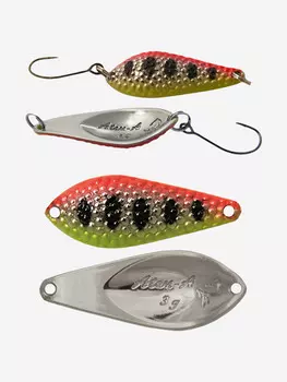 Блесна для рыбалки LureMax Atom-A, 32мм., 3 г., (колеблющаяся), Серебряный