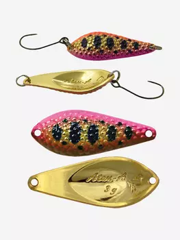 Блесна для рыбалки LureMax Atom-A, 32мм., 3 г., (колеблющаяся), Золотой