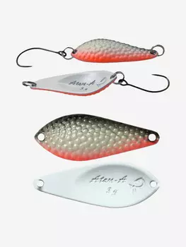 Блесна для рыбалки LureMax Atom-A, 32мм., 3 г., (колеблющаяся), Серебряный