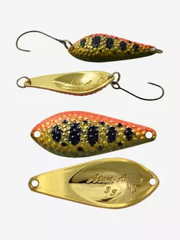 Блесна для рыбалки LureMax Atom-A, 32мм., 3 г., (колеблющаяся), Золотой