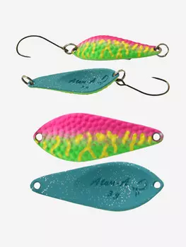 Блесна для рыбалки LureMax Atom-A, 32мм., 3 г., (колеблющаяся), Зеленый