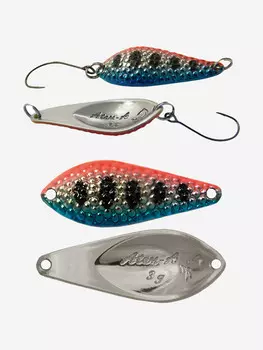 Блесна для рыбалки LureMax Atom-A, 32мм., 3 г., (колеблющаяся), Серебряный