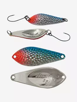 Блесна для рыбалки LureMax Atom-A, 32мм., 3 г., (колеблющаяся), Серебряный