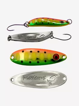 Блесна для рыбалки LureMax Plankton-S, 40 мм, 5г., (колеблющаяся), Серебряный