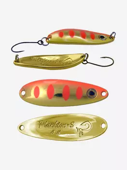 Блесна для рыбалки LureMax Plankton-S, 40 мм, 5г., (колеблющаяся), Золотой