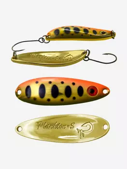 Блесна для рыбалки LureMax Plankton-S, 40 мм, 5г., (колеблющаяся), Золотой