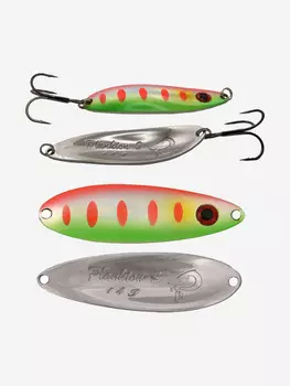 Блесна для рыбалки LureMax Plankton-S, 68 мм., 14 г., (колеблющаяся), Серебряный