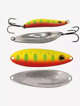 Блесна для рыбалки LureMax Plankton-S, 68 мм., 14 г., (колеблющаяся), Серебряный