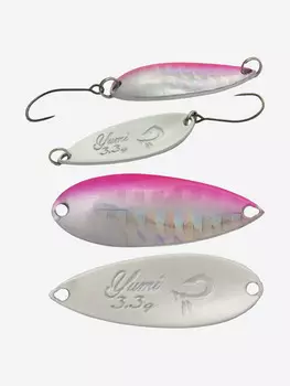 Блесна для рыбалки LureMax Yumi, 34мм., 3,3 г., (колеблющаяся), Серебряный