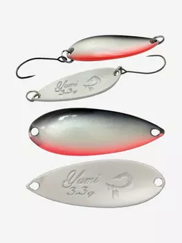 Блесна для рыбалки LureMax Yumi, 34мм., 3,3 г., (колеблющаяся), Серый