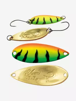 Блесна для рыбалки LureMax Yumi, 34мм., 3,3 г., (колеблющаяся), Золотой