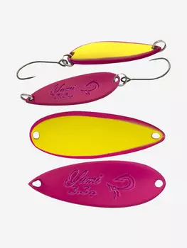 Блесна для рыбалки LureMax Yumi, 34мм., 3,3 г., (колеблющаяся), Розовый