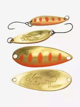 Блесна для рыбалки LureMax Yumi, 34мм., 3,3 г., (колеблющаяся), Золотой