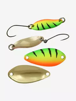 Блесна для рыбалки на форель, окуня, голавля LureMax Dotty колебалка, 25мм., 2,4 г., Золотой