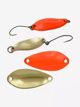 Блесна для рыбалки на форель, окуня, голавля LureMax Dotty колебалка, 25мм., 2,4 г., Золотой