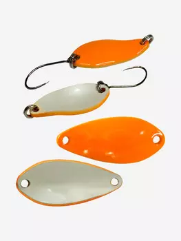 Блесна для рыбалки на форель, окуня, голавля LureMax Dotty колебалка, 25мм., 2,4 г., Оранжевый