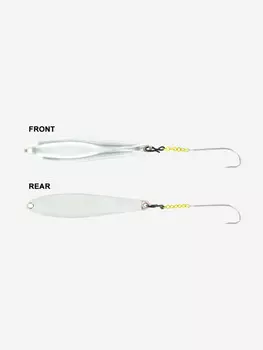 Блесна для рыбалки вертикальная зимняя Kuusamo Jazz 40/6 S, Белый