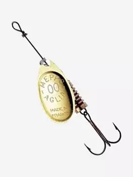 Блесна для рыбалки вертушка Mepps AGLIA 00, Gold, 1 штука, Золотой