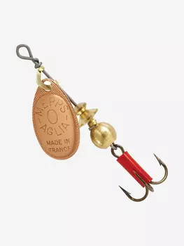 Блесна для рыбалки вертушка Mepps AGLIA 0, Copper, 1 штука, Коричневый
