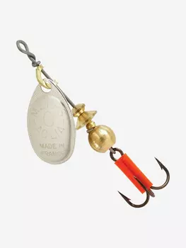 Блесна для рыбалки вертушка Mepps AGLIA 0, SILVER, 1 штука, Серебряный
