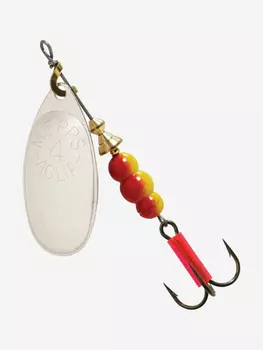 Блесна для рыбалки вертушка Mepps AGLIA 4, SILVER, 1 штука, Серебряный