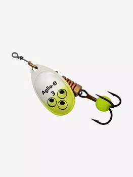 Блесна для рыбалки вертушка Mepps AGLIA-E 3 SHC S/Chartreuse, 1 штука, Серебряный