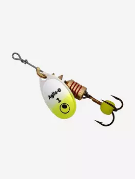 Блесна для рыбалки вертушка Mepps AGLIA-E 1 SHC S/Chartreuse, 1 штука, Серебряный