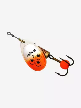 Блесна для рыбалки вертушка Mepps AGLIA-E 3 SHO S/Orange, 1 штука, Серебряный