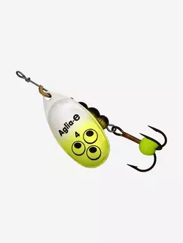 Блесна для рыбалки вертушка Mepps AGLIA-E 4 SHC S/Chartreuse, 1 штука, Серебряный