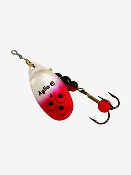 Блесна для рыбалки вертушка Mepps AGLIA-E 4 SR S/Red, 1 штука, Серебряный
