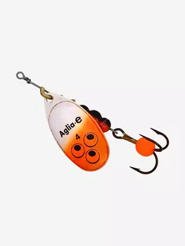 Блесна для рыбалки вертушка Mepps AGLIA-E 4 SHO S/Orange, 1 штука, Серебряный