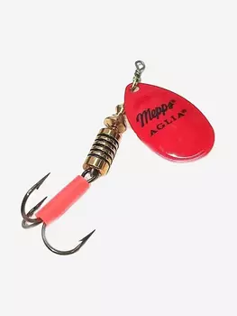 Блесна для рыбалки вертушка Mepps AGLIA FLUO, 0, Red, 1 штука, Красный