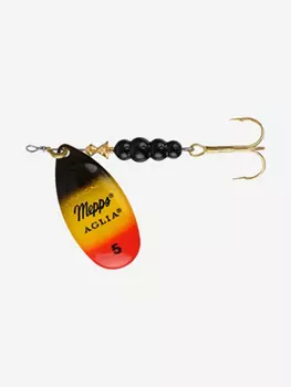 Блесна для рыбалки вертушка Mepps AGLIA FLUO, 5. Furia, 1 штука, Черный