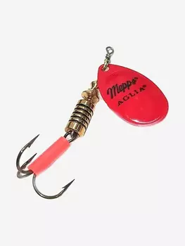 Блесна для рыбалки вертушка Mepps AGLIA FLUO, 4, Red, 1 штука, Красный