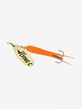 Блесна для рыбалки вертушка Mepps AGLIA FLYING C, 10g №3 Gold/Orange, 1 штука, Золотой