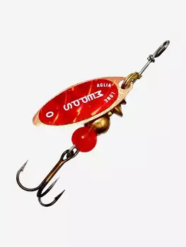 Блесна для рыбалки вертушка Mepps AGLIA LONG REDBO, 0, Copper, 1 штука, Оранжевый