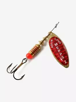 Блесна для рыбалки вертушка Mepps AGLIA LONG REDBO, 2, Gold, 1 штука, Золотой