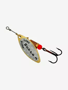 Блесна для рыбалки вертушка Mepps AGLIA LONG RAINBO, 2, Gold, 1 штука, Золотой