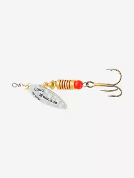 Блесна для рыбалки вертушка Mepps AGLIA LONG RAINBO, 0, SILVER, 1 штука, Серебряный